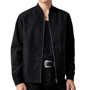 Haute qualité hommes col montant veste d'hiver imperméable coupe-vent en cuir véritable personnalisé avant moto sport tous les jours - Product Image 5