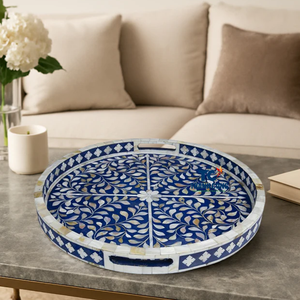 Top vendeur MÈRE DE PERLE PLATEAU DE LUXE Vietnam Artisanat exporté pour les vacances du Ramadan et les cadeaux culturels - Product Image 2
