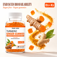 Fabricant en gros de gommes au curcuma et à la curcumine, complexe botanique, 60 pièces