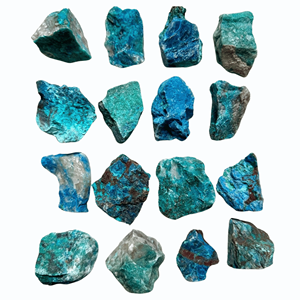 Spécimen de minéraux bruts de grappe de cristal de chrysocolle naturelle en gros pour collectionneurs décoration de la maison guérison énergétique et Feng Shui - Product Image 1