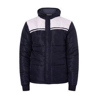 Veste courte matelassée pour hommes de la meilleure conception pour l'hiver personnalisée grande taille bulle respirante avec grand col vente en gros de matériel polaire - Product Image 1