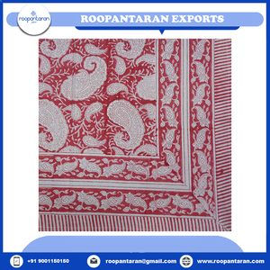 Superventas Floral Jacquard bordado mantel bloque de mano impreso Algodón puro artesanía atemporal a la venta - Product Image 4