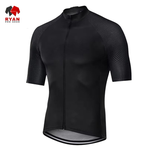 Logotipo personalizado de secado rápido a prueba de viento Spandex/algodón ciclismo Jersey manga corta para unisex - Product Image 3