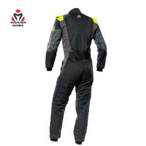 Traje de Carreras de Karts Unisex para Adultos, Transpirable, Impermeable, de Nailon/Algodón, Talla Grande, Anti-UV, de Secado Rápido, con Logotipo Bordado en la Parte Delantera, Manga Larga - Product Image 2