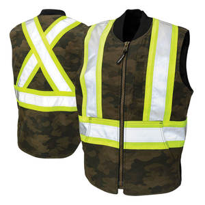 Chaleco de seguridad sin mangas de alta visibilidad con cinta reflectante para trabajadores de la construcción y exteriores - Product Image 1