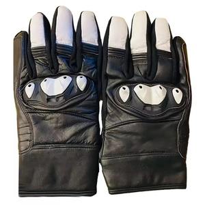 Guantes de Motocicleta Unisex de Cuero Genuino con Diseño de Logotipo Personalizado, Guantes de Motociclismo de Carreras con los Mejores Materiales de Primera Calidad - Product Image 6