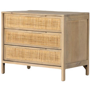 Tiroirs en rotin de style européen de luxe dernière conception armoire de chevet en bois massif - Product Image 2