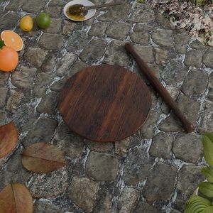 Wooden Chakla Belan Set | Eco-Friendly Floral Pattern <b>Chapati</b> Roti <b>Maker</b> for Home Kitchen | Marco Enterprises Manufacturer - Product Image 5