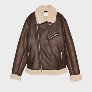 Chaqueta de cuero de nuevo diseño profesional para hombre, gran oferta, ropa de calle de manga larga con piel, Material de Cuero 100% para invierno - Product Image 2