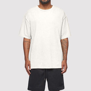 Venta al por mayor de camisetas con logotipo personalizado lavado ácido para hombre de alta calidad 250 GSM Boxy Fit Vintage lavado estampado luz función lavado ácido ropa - Product Image 6