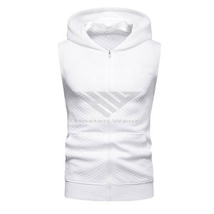 Sweat-shirts de sport sans manches pour hommes, légers, pour la salle de sport, pull-over sportif, élégant, décontracté, tendance - Product Image 5