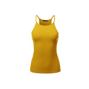 Débardeur pour femmes, été, sans manches, col rond, côtelé, débardeur de sport, ajusté, basique, camisole, t-shirts - Product Image 4