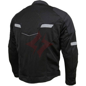 Chaqueta de Motociclista Unisex, Equipo de Protección para Motociclistas, Chaqueta de Motocicleta Negra para Todas las Estaciones, Malla Acolchada Transpirable y Protectora - Product Image 6