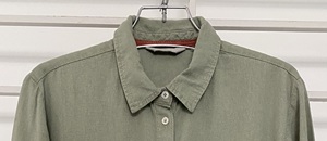 เสื้อเชิ้ตผ้าฝ้าย100% ผ้าลินินธุรกิจลำลองของผู้ชายแขนยาวสีพื้นมีคุณสมบัติกันยับ - Product Image 2