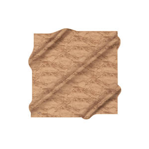 Beige Silk <b>Square</b> <b>Scarf</b> with Brush Pattern - Product Image 1