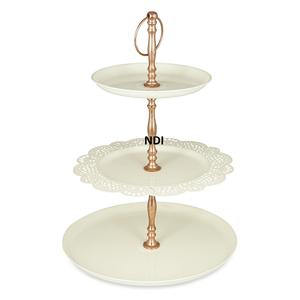 Soporte de Metal para servidor de pastel de frutas decorativo de tendencia superior, soporte de servidor de pastel de taza de diseño hecho a mano de calidad Superior - Product Image 2