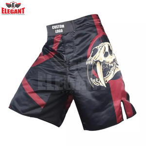 Elegant Sports Pantalones cortos de lucha MMA Pantalones cortos de poliéster transpirables Pantalones cortos de lucha cómodos para hombres - Product Image 3