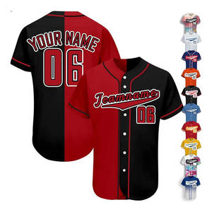 Nuevo diseño personalizado tallas grandes camiseta de béisbol equipo deportivo de moda desgaste personalizado sublimado camiseta de béisbol - Product Image 2