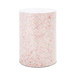 Mesa de Centro de Nácar Hecha a Mano por Artesanos, Estilo Boho de Lujo, Color Personalizado, Mueble de Sala de Estar Duradero y Ecológico - Product Image 1