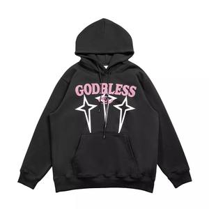 Venta al por mayor personalizada 100% algodón Premium 3D Full Zip Up Puff Print Hoodie - Product Image 1