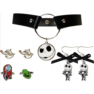 ต่างหูแบบห่วง จี้รูปปลา ต่างหูแบบห้อย สร้อยคอ ชุดเครื่องประดับแฟชั่นธีมคริสต์มาสนอนฝัน ของแจ็ค สเกลตัน แบบ OEM/ODM ปรับแต่งได้ สั่งซื้อโดยตรง - Product Image 2