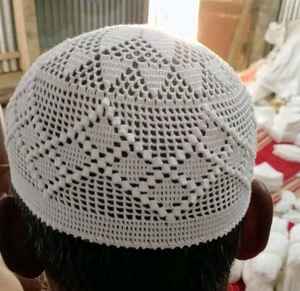 Casquettes de prière de qualité export, casquette de prière Namazi, chapeau tricoté à la main, skullcap Koofi Topi Kofi Kuffi, couvre-chef en provenance du Bangladesh - Product Image 2