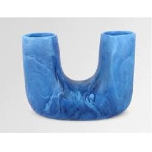 Luxury Handmade Resin <b>Decorative</b> Vase <b>Purple</b> Green White Modern Art Flower Pot Home Table Centerpiece Ramadan Eid Gift - Product Image 1