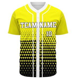 เครื่องแบบซอฟท์บอลเสื้อกีฬาเบสบอลพิมพ์ซับลิเมชันตามสั่งแขนสั้นมีกระดุมเต็มชุดเครื่องแบบกีฬาคุณภาพดีดีไซน์คลาสสิก - Product Image 1