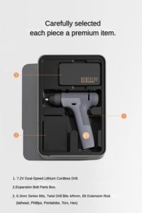 Kit de herramientas para el hogar con capas apilables <span class=keywords><strong>ABCDEF</strong></span> | Diseño de 6 niveles para un fácil almacenamiento | Juego completo de reparación de Bricolaje y Hogar - Product Image 3