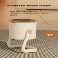 Chauffe-ventilateur silencieux en céramique PTC pour bureau, circulation d'air, réglage multi-niveaux, chauffe-pieds électrique portable pour la maison, le bureau et le dortoir