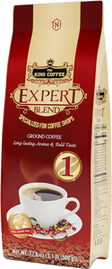 La mezcla de café molido King Coffee Expert No.1 500g Bolsa con cafeína - Product Image 2