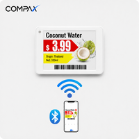 Écran numérique intelligent COMPAX 3,5 pouces BLE pour affichage de prix en intérieur, support de prix dynamique pour magasins de boissons