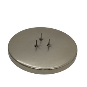 Candelabro redondo de hierro de color plateado personalizado hecho a mano, último diseño para decoración de festivales en casa para Navidad - Product Image 1