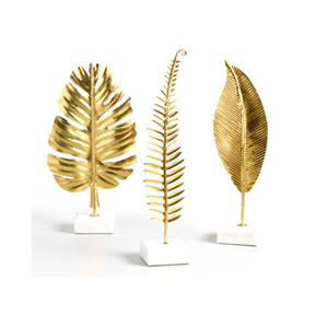 Long Leaf Shape <b>Candle</b> <b>Stand</b> Light Wrought Brass Embossed Design Antique Brass Wrought Gold <b>Candle</b> <b>Stand</b> - Product Image 4