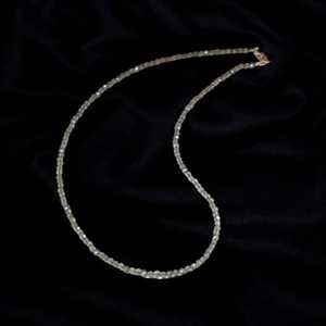 Collier Labradorite 2mm 3mm perles à facettes pierre naturelle brin délicat fait à la main 925 bijoux en argent pour femmes inde en gros - Product Image 4