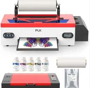NEW ORIGINAL PLK A3 L1800 USB <b>White</b> Ink Circulation System DIY <b>Printer</b> Machine for T-Shirts Hoodies Fabrics Oven Included - Product Image 2