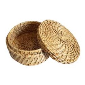 Couleur rose et blanche Designer fantaisie unique de haute qualité en bois fait de forme ronde Chapati et conteneur de stockage des aliments - Product Image 4