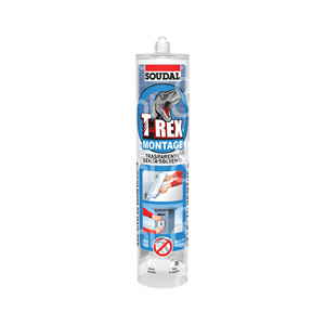 T-REX MONTAGE GLUE Couleur transparente Format 295 grammes Couleur transparente Sans solvant Adhésif de montage Effet - Product Image 1