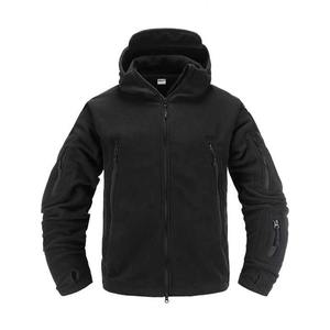 Veste polaire OEM pour hommes, coquille souple, vêtements de sport de plein air décontractés à capuche, qualité personnalisée, vente en gros, fermeture à glissière, motif imprimé - Product Image 4