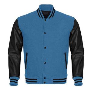 Chaquetas Bomber Varsity de Béisbol para Hombre, Estilo Vintage, Transpirables, Ecológicas, Personalizadas de Alta Calidad, con Cuello Alto y Frente de Lana - Product Image 1