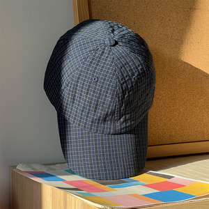 หมวกเบสบอลไนลอน6แผงระบายอากาศได้ดีแบบย้อนยุคมี6แผงลายสก๊อตทั่วไปหมวกเบสบอลพ่อคนขับรถบรรทุกนุ่มพิมพ์พัฟ - Product Image 3