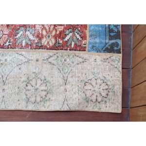 Vintage Turkish <b>Runner</b> Rug 2.3x9.1 ft, <b>Red</b> Wool Rug - Product Image 4