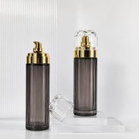 Ensemble de flacons cosmétiques en verre de luxe Mingsheng en gros, pots de crème pour le visage de 30g et 50g, flacons de lotion de 40ml, 100ml et 120ml pour les soins de la peau