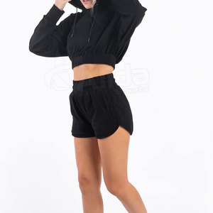 ราคาสมเหตุสมผลที่ขายดีที่สุดตัดHoodiesชุดCustom Streetสวมใส่ผู้หญิงตัดHoodiesชุด - Product Image 1