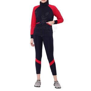 Chándal de mujer de invierno de calidad superior Diseño de dos piezas Tu propio chándal de manga larga para mujer - Product Image 1