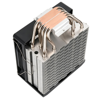 Refroidisseur d'air pour processeur XINMAI 245W TDP, 6 caloducs, 84CFM, ventilateur ARGB PWM pour PC de jeu Intel LGA1851 AMD AM5