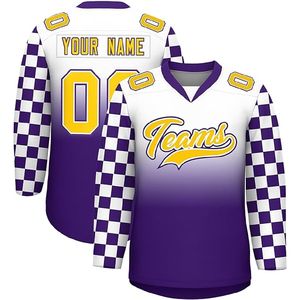 เสื้อเจอร์ซีย์เล่นฮ็อกกี้น้ำแข็งสำหรับผู้ชายเสื้อกีฬาฮอกกี้น้ำแข็งพิมพ์โลโก้ได้ - Product Image 1