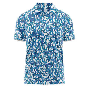 Polo de golf de qualité supérieure Tissu à séchage rapide Motif d'impression personnalisé Chemises polo pour hommes Coupe régulière Vêtements de golf Grossiste - Product Image 1