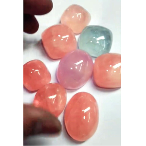 Alta calidad 8 Uds aguamarina Natural morganita 24mm-38mm cojín ovalado cabujón 1012 Cts lote piedra preciosa suelta Top Iroc ventas - Product Image 1