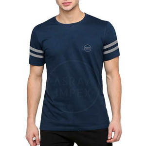 T-shirts élégants à manches mi-longues pour hommes au meilleur prix 100% Cotton Street Wear Low quantité minimale de commande - Product Image 1